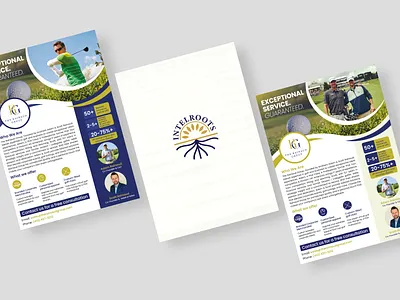 Golf Club Event Flyer brochure club disco electro golf golfer golfing nightclub party pga pga tour tournament volkswagen vw