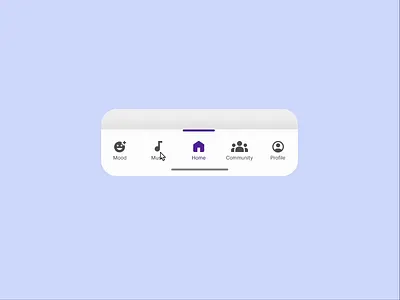 Bottom Navigation Bar animation bottom navigation component creative design figma illustration prototype prototyping ui uidesign uiux