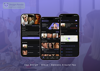 Glaze - Beauty - Makeup - Saloon Mobile app android animation app best branding creative design graphic design illustration ios logo mobile app ui user ux