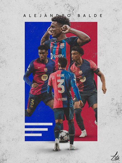 Poster FCBarcelona balde barcelona graphic design poster typography