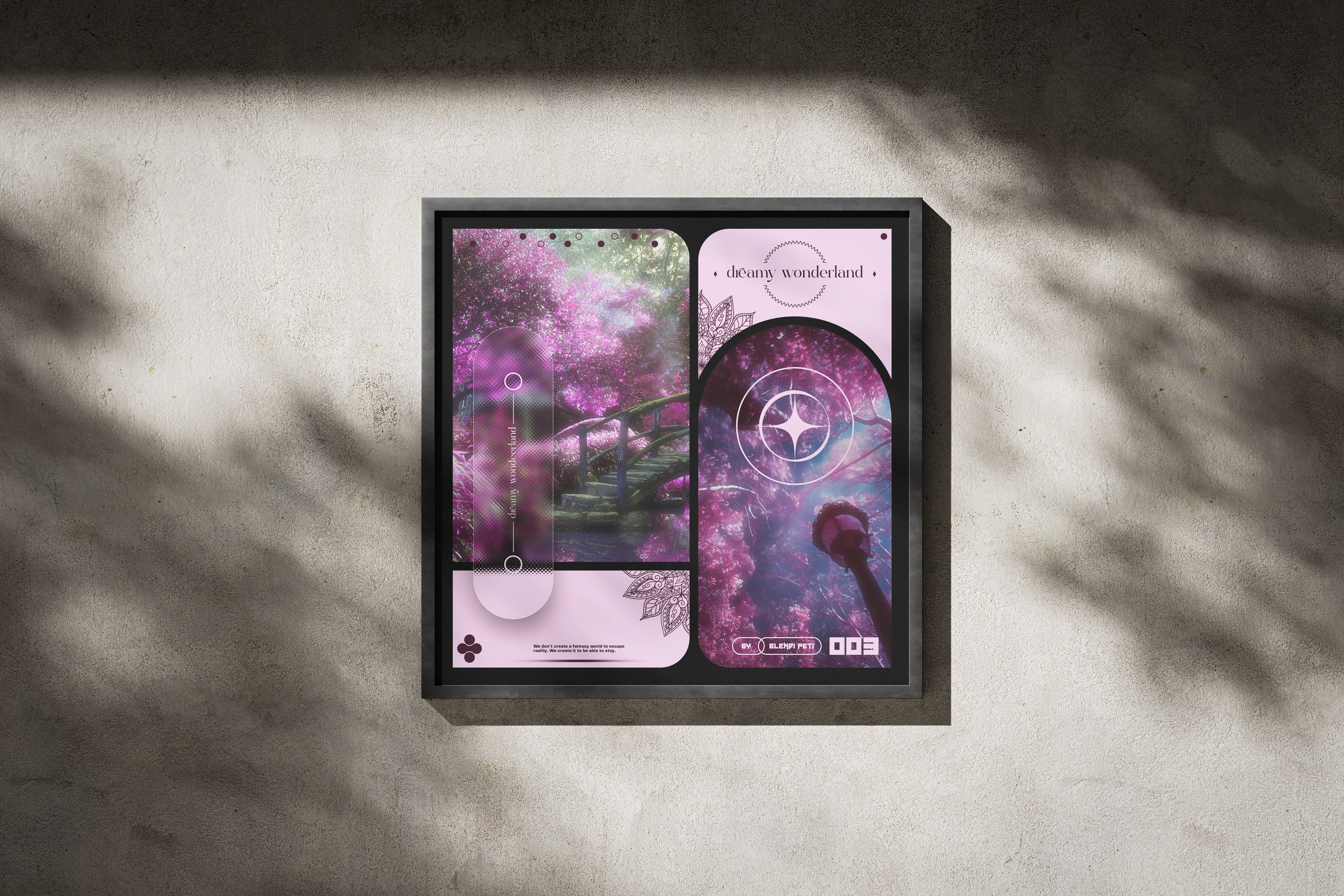 Dreamy Wonderland Poster Design artwork branding design digital art graphic design illustration poster poster art poster design typography