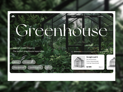 Shop main page design interface landing ui