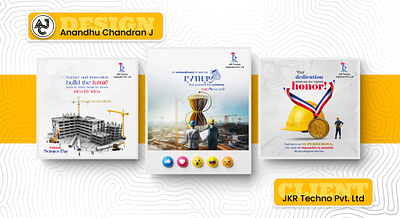 Social Media Posts for JKR adobe branding creative design graphic design illustration logo photoshop poster poster design ui ux vector