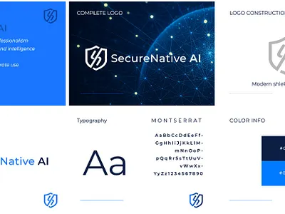 AI PLATFORM (TECH) LOGO GUIDELINE PREVIEW ai logo brand identity brand identity design brand logo branding design graphic design logo logo guidline logo preview logos secure logo tech tech logo technology technology logo