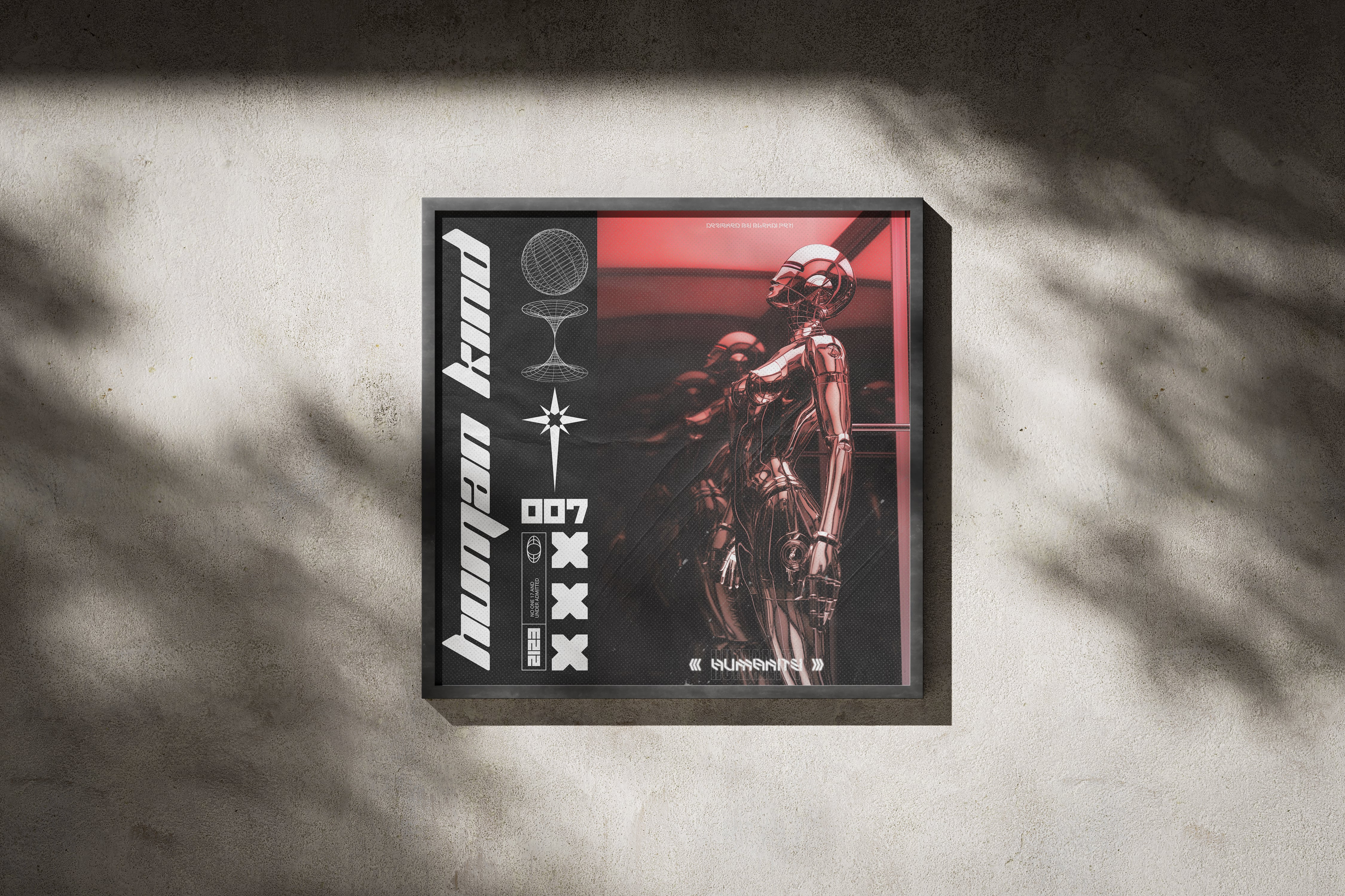 Human Kind Poster Design artwork branding design digital art graphic design illustration poster art poster design typography