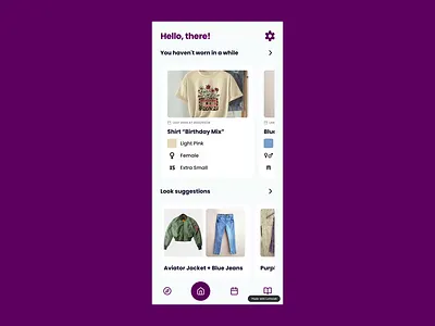Micro Animação - Tela Inicial GlamGuru (Lottielab) animation fashion lottie lottielab motion design motion graphics