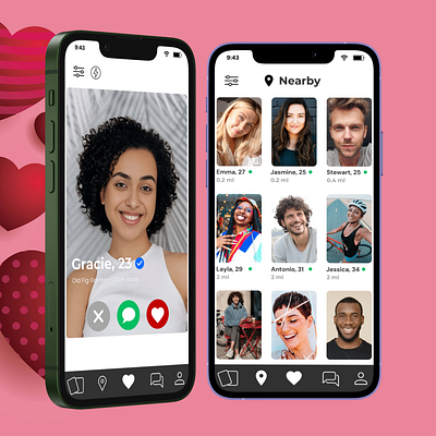 Dating App UI/UX Design adobe photoshop adobe xd business dating ecommerce figma graphic design shopify ui uiux user interface ux design web design wordpress تجربة مستخدم تصميم تصميم تطبيق مصمم ويب موقع ويب