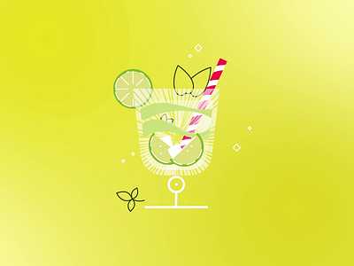 Summer Mohito after effects coctail design graphic design motion graphics vector