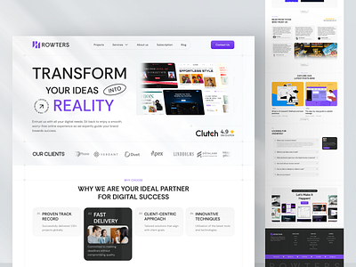 Digital Agency Website Design agency website agency website design digital agency ui ui design ui designer user interface ux ux design ux designer visual design web app web design web designer website website design website designer