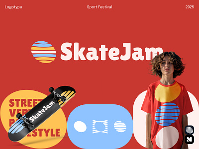 Logotype Sport Festival brand identity branding concept creative design flat dessign graphic design identity logo logo design logotype merch design modern identity modern logo noxtio skateboarding sport sport festival vector logo visual identity