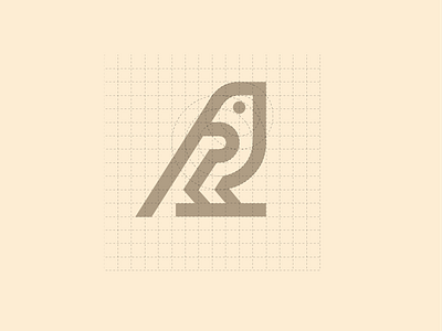 Bird branding grid logo