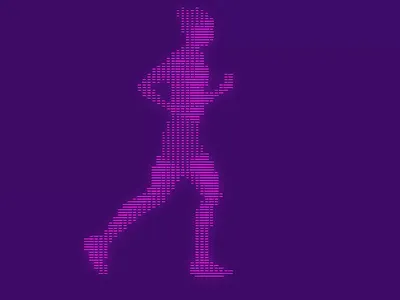 Running series - lines 2 animation cavalryapp motion motion design motion graphics