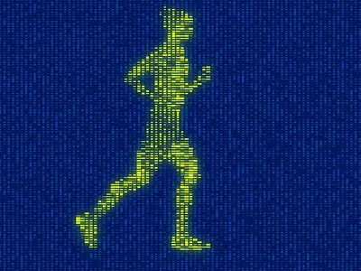 Running series - lines 3 animation cavalryapp motion motion design motion graphics