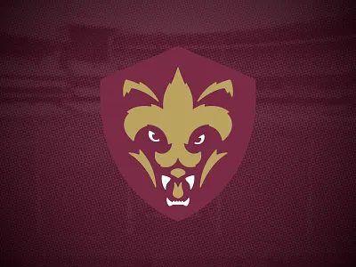 New Orleans Rogue branding creole crest design face fleur de lis football graphic design illustration logo louisiana new orleans rougaru vector