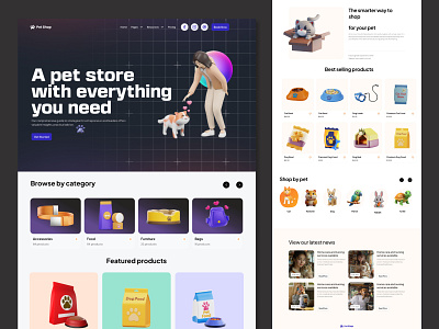 Your Pet’s Favorite Store — UI Design Concept appdesign cleanui designinspiration ecommerce figmadesign figmaui landingpage landingpagedesign mobileapp onlinepetstore onlinestore petapp petcare petshop petstore productdesign shopapp uidesign uiux uxdesign