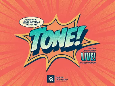 Tone - Editable Halftone Textures, Available Now! comic book dan kuhlken dkng dot dots download halftone halftones nathan goldman texture vector