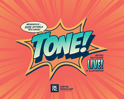 Tone - Editable Halftone Textures, Available Now! comic book dan kuhlken dkng dot dots download halftone halftones nathan goldman texture vector