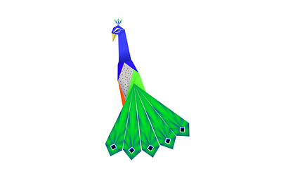 Pavão Geométrico geometry illustration inkscape pavão peacock