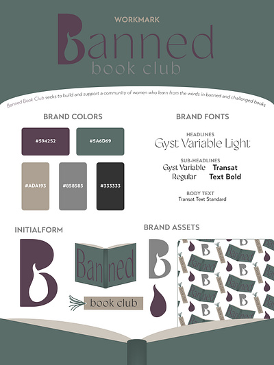 Banned Book Club Branding brand design branding graphic design logo logo design visual identity