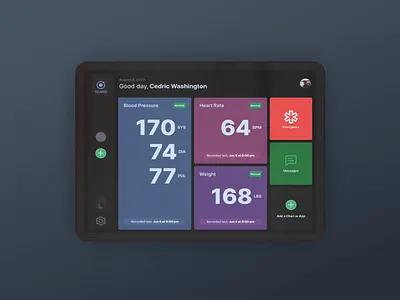 TelMed - Monitoring App healthcare monitor product design ui ux