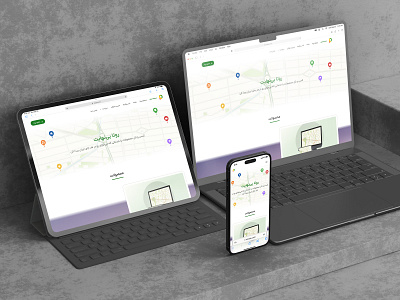 Routaa Landing Page business design desktop farsi landing landing page mobile navigation persian responsive routaa rtl tablet ui
