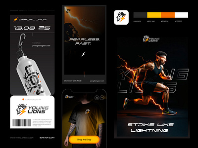 Sports Team - Brand Identity / Branding athlete brand guide brand identity branding energy branding fitness graphic design logo sports team