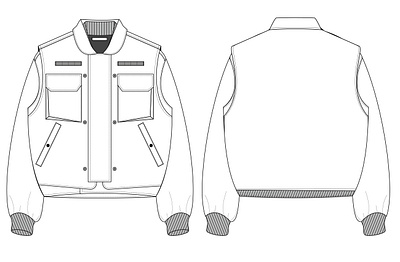 MEN'S DOUBLE JACKET FLAT SKETCH 2d drawing 2d illustration apperal design design drawing graphic design illustration tech pack techpack
