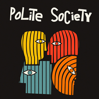 Polite Society Album Cover album cover design graphic design illustration music poster vector