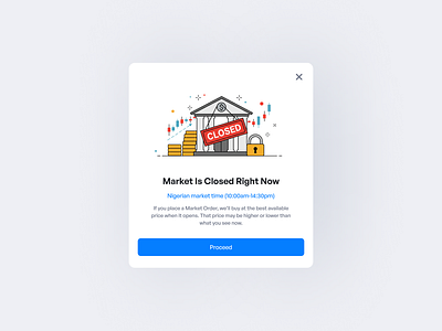 Market Closed design investment market closed modals stocks stocks market stocks platform trading ui ui ux