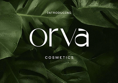 Orva Skincare Identity and Brand Guidelines beauty brand identity brsnd guidelines cosmetics label logo desine minimal modern packaging skincare