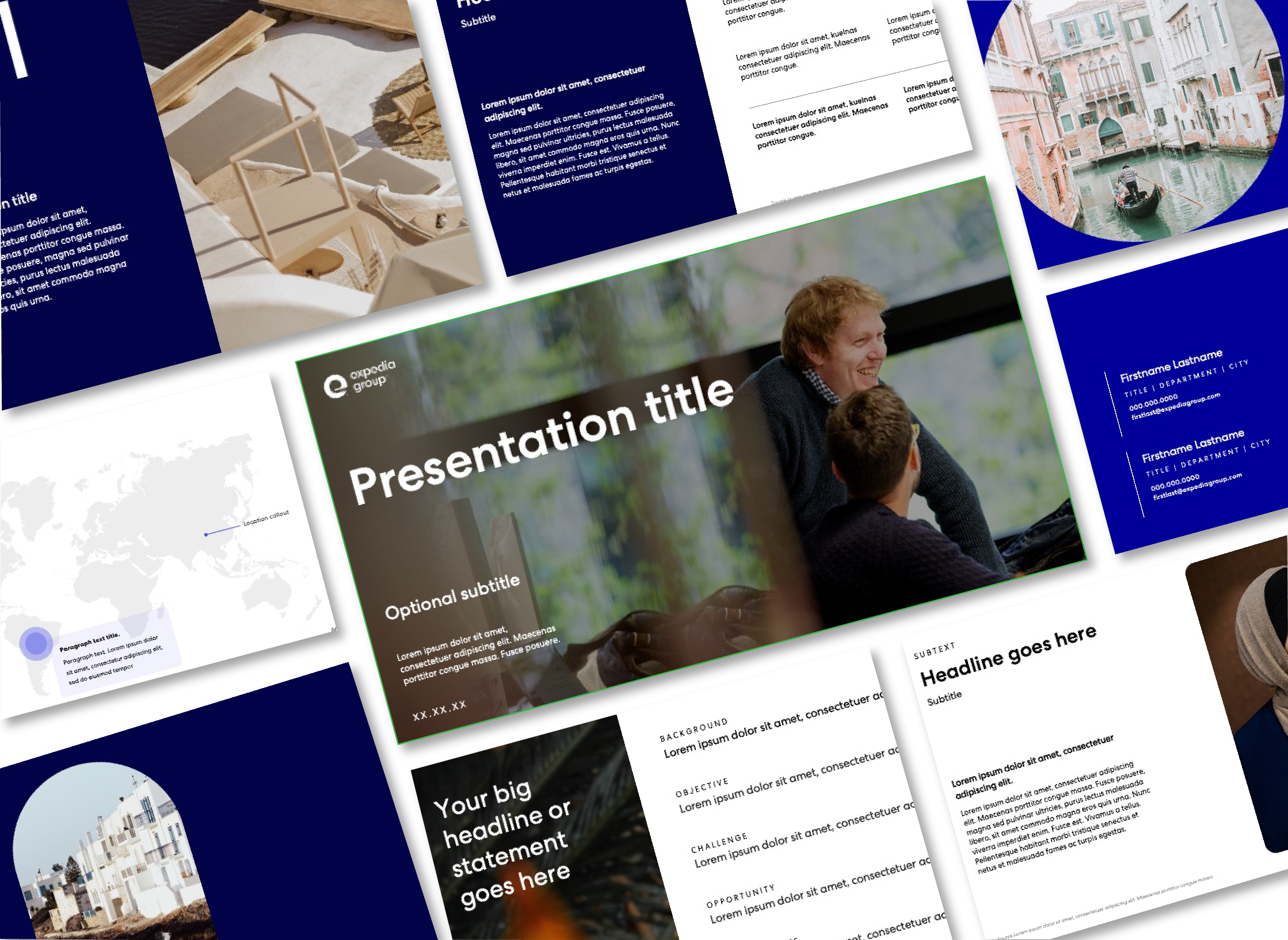 Light and Dark Slide Pitch Template illustration infographic pitch deck presentation