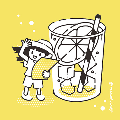 Lemonade character graphic design illustration vector