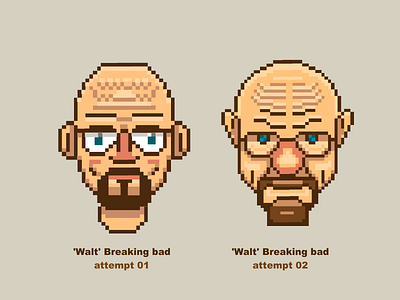 pixel art - walt from breaking bad breaking bad breaking bad design breaking bad illustration breaking bad pixel art breaking bad walk pixel icons pixel people pixel peson