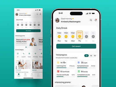 Homepage · Digital Online Course app app design course edu app education mobile app ui ux