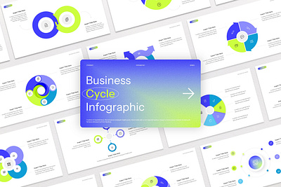 Modern Business Cycle Infographic business circle clean cycle design elegant gradient graphic design infographic minimalist modern pitch deck powerpoint presentation ui vibrant