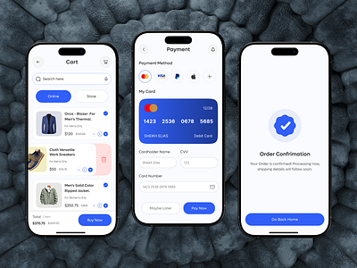 Vesty – Modern E-Commerce Cart & Payment Flow | UI & Wireframe. appdesign cartui checkoutflow cleanui designsystem ecommerceapp figmadesign interfacedesign mobileappdesign mobileui paymentpagedesihn paymentui productdesign uidesign uxdesign uxui wireframetoui