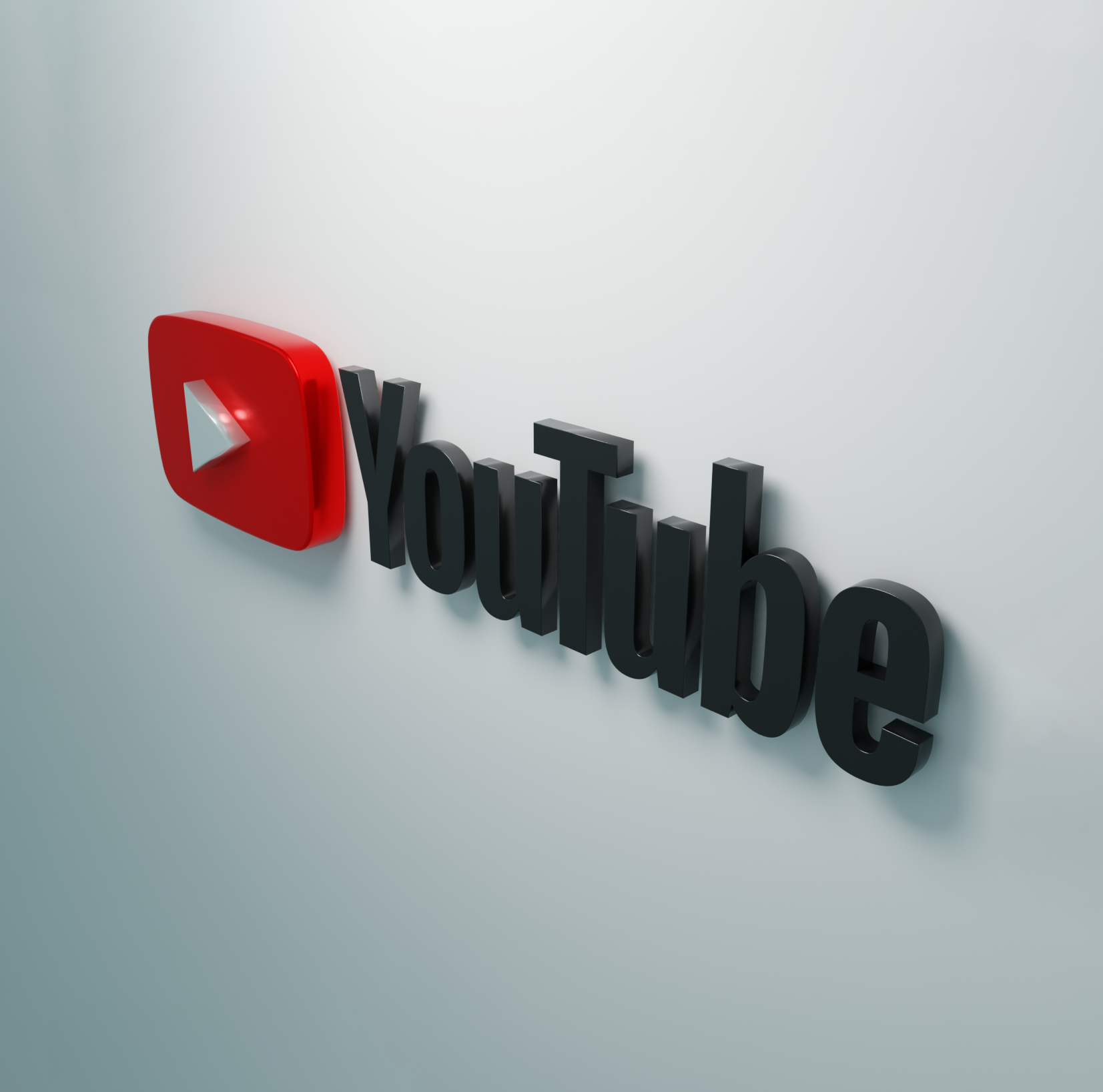YouTube 3D Logo 3d blender john cave logo rd studios youtube