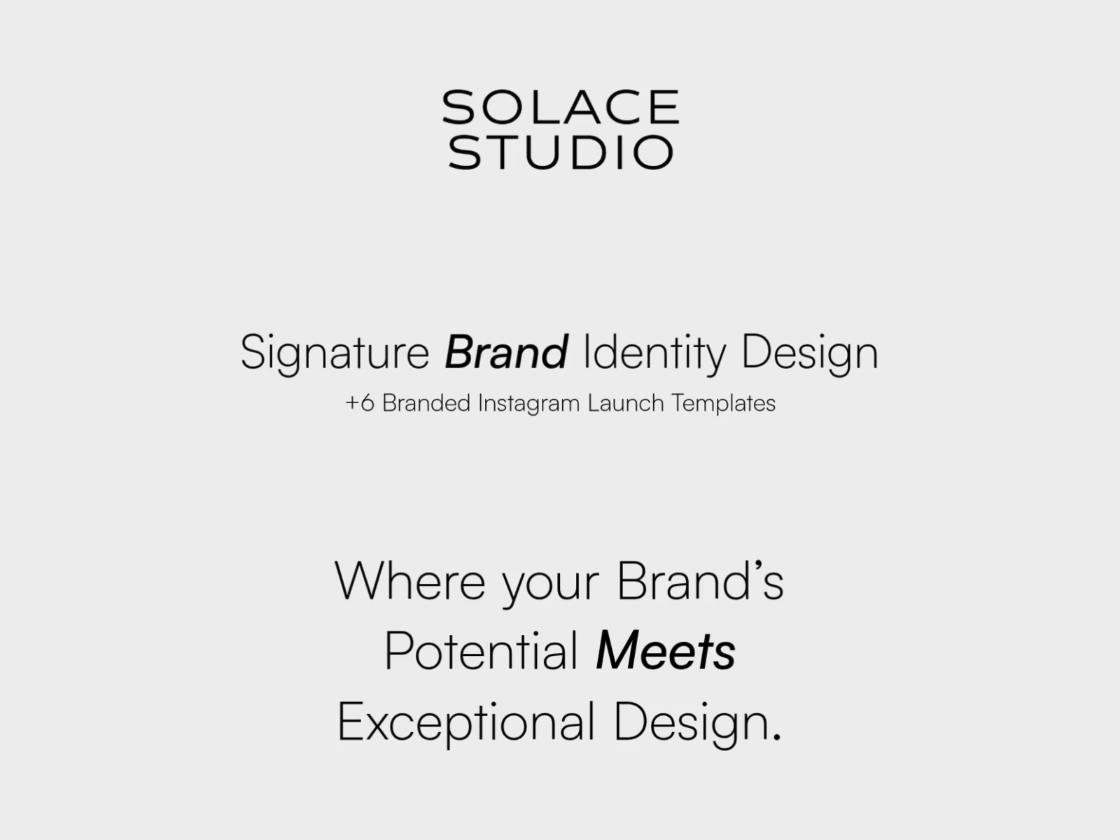 Example of Signature Brand Identity Design