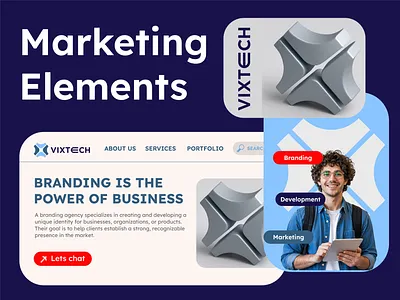 Vixtech Brand Agency Logo & Branding agency brand identity branding business company corporate custom logo icon logo logo design logotype media symbol tech technology