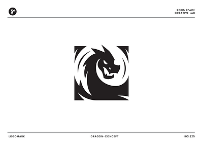 Dragon Square Logomark for Sale! angry animal app branding dragon esport fitness gaming gym icon illustration logo logo design logomark mark modern simple symbol ui vector
