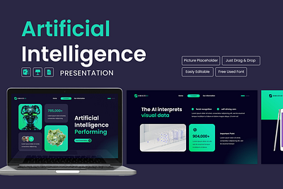 Artificial Intelligence Presentation app blockchain crypto ppt presentation