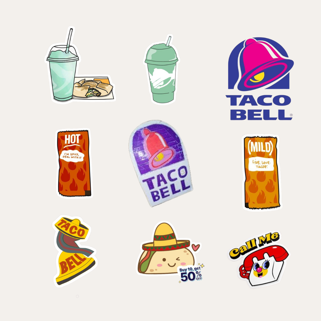 Taco Bell sticker pack by Shefali on Dribbble