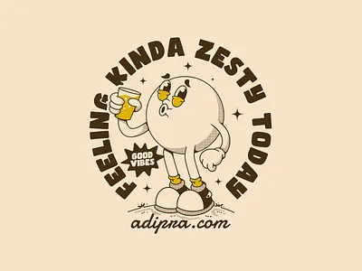 Feeling kinda zesty today character