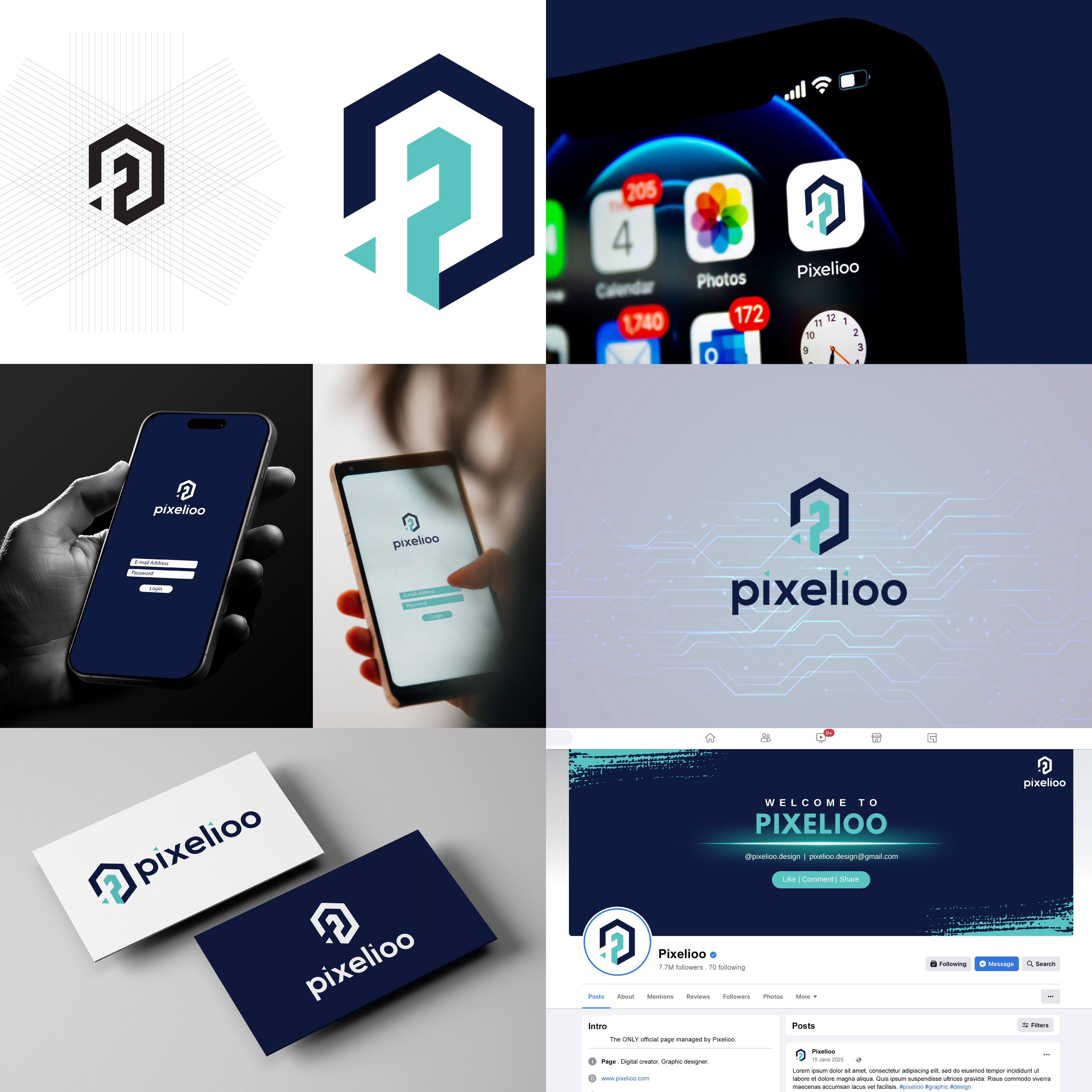 Logo Design for Pixelioo pixelioo