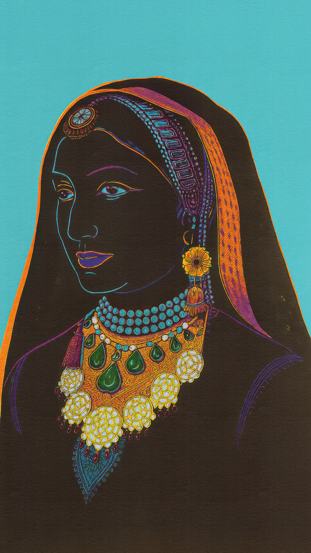 Indian Women in Neon Pop Art Silkscreen 80s style indian pop art colorful faces feminist art indian feminist pop art indian retro art series indian women neon colors neon silkscreen prints india pop art pop art indian portraits portrait series retro bollywood art retro india silkscreen vintage indian glamour art vintage poster warhol inspired india art warhol style warhol style indian women