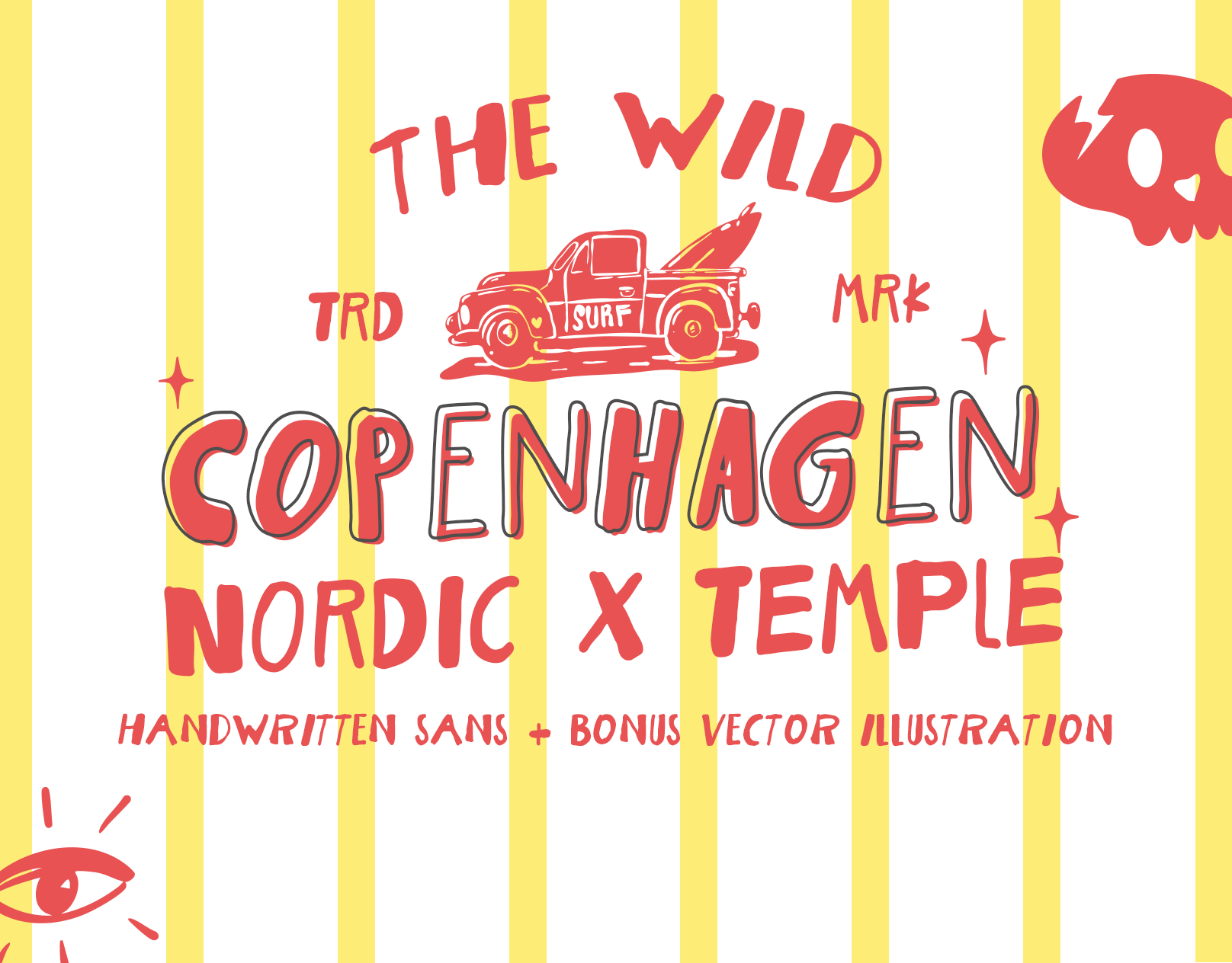 The Wild Copenhagen | Handmade Sans | Free To Try edgy sans free font freebies