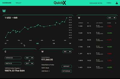 QuickX - Landing Page app design motion graphics ui