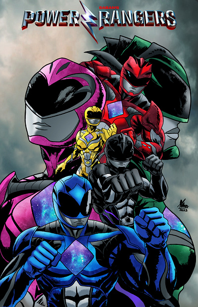 Power Rangers (2017) artist artwork book cover character illustration comic artist comic cover comic style concept design drawing editorial ideas illustration mighty morphin movies poster power rangers project publishing super sentai