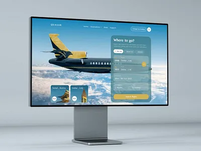 Flight Booking Landing Page Design airline booking clean design flight flight booking website flight mobile app flight website focotik home page landing landing page page quasar ui ui design ui ux design web web design website