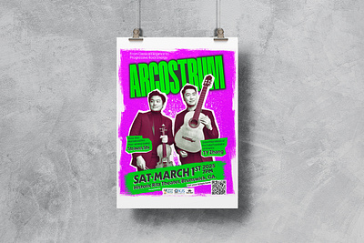 Poster for Arcostrum (Global Arts Initiative) design graphic design illustration